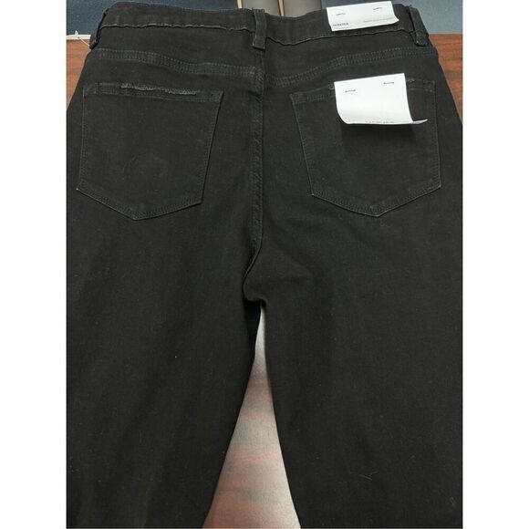 NWT Buckle Vervet Black Skeeter Stretch Boyfriend Distressed Black Jeans Size 27 - Picture 4 of 9